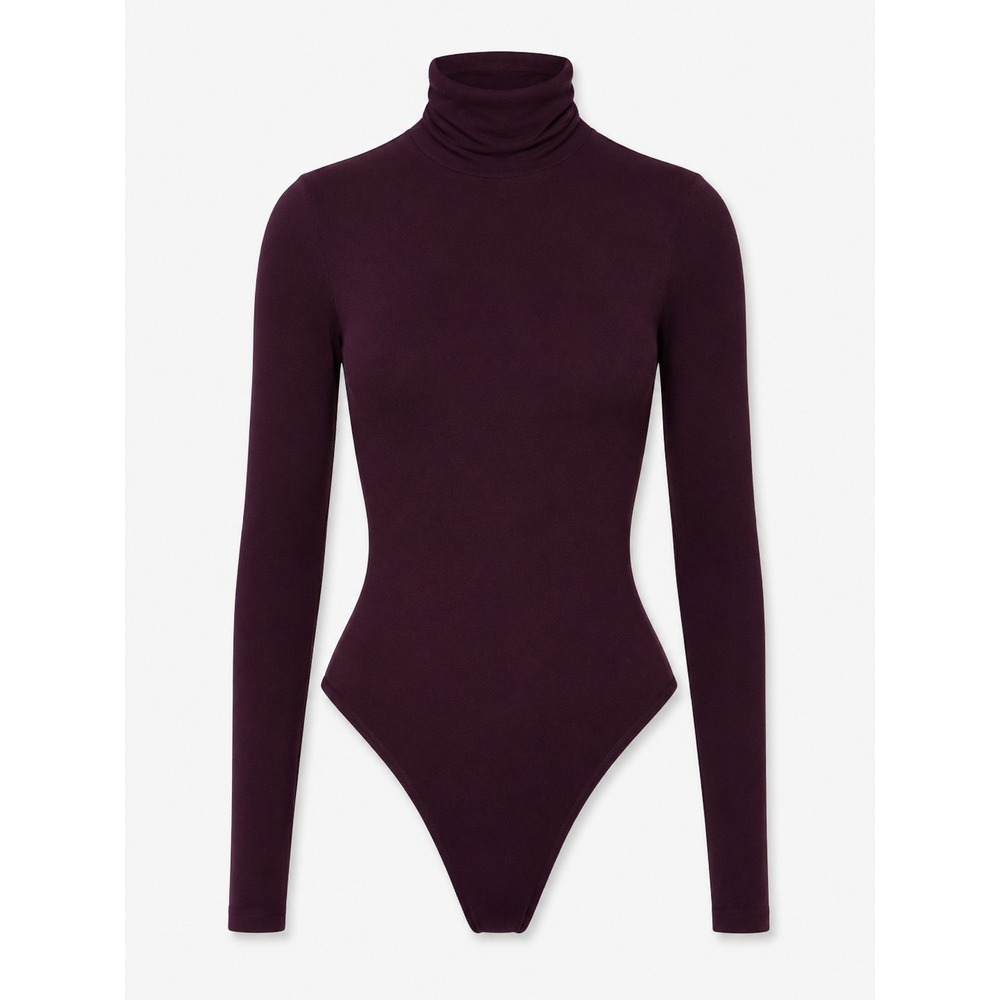 Naked Wardrobe Butter Turtleneck Contour Bodysuit Size S NWT